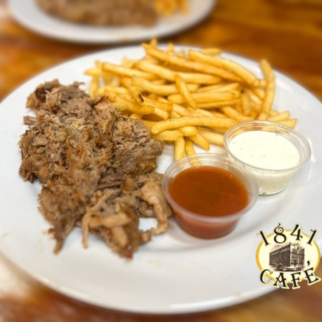 "Edgemont WFO" Pulled Pork Plate.